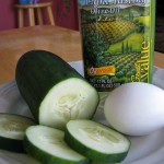 Cucumber, Egg, and Olive Oil