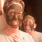 Chrissi and Kendal wearing the Dead Sea Mud Masks