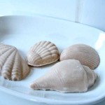 Tub Truffles shaped like seashells by Great Cakes Soapworks