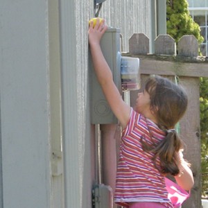 Finding the last one on top of the water meter.