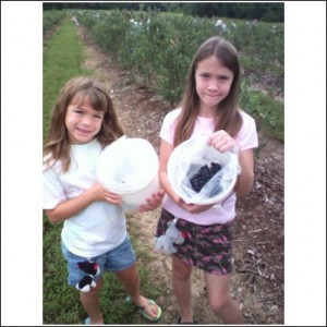 My girls at The Berry Patch