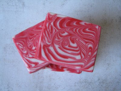 Peppermint Stripe soap by Amy Warden